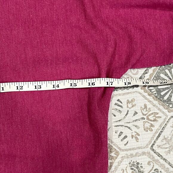 Fuschia Pink Wool Pullover Sweater Top by Talbots Size Medium Petite - Picture 5 of 7